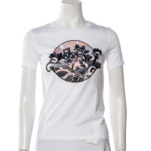 Hermes Faubourg Rainbow Women's T-Shirt Top Sz 34 - US 2 / XS - Picture 1 of 7